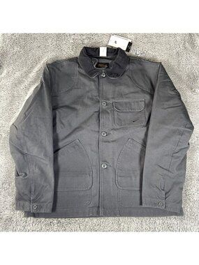 Nike Life Flannel-Lined Barn Coat Jacket Size Large Men Anthracite FZ0132-060
